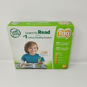 LeapFrog Tag Reading System Green Stylus Bundle Set Book & Reader Stand SEE NOTE